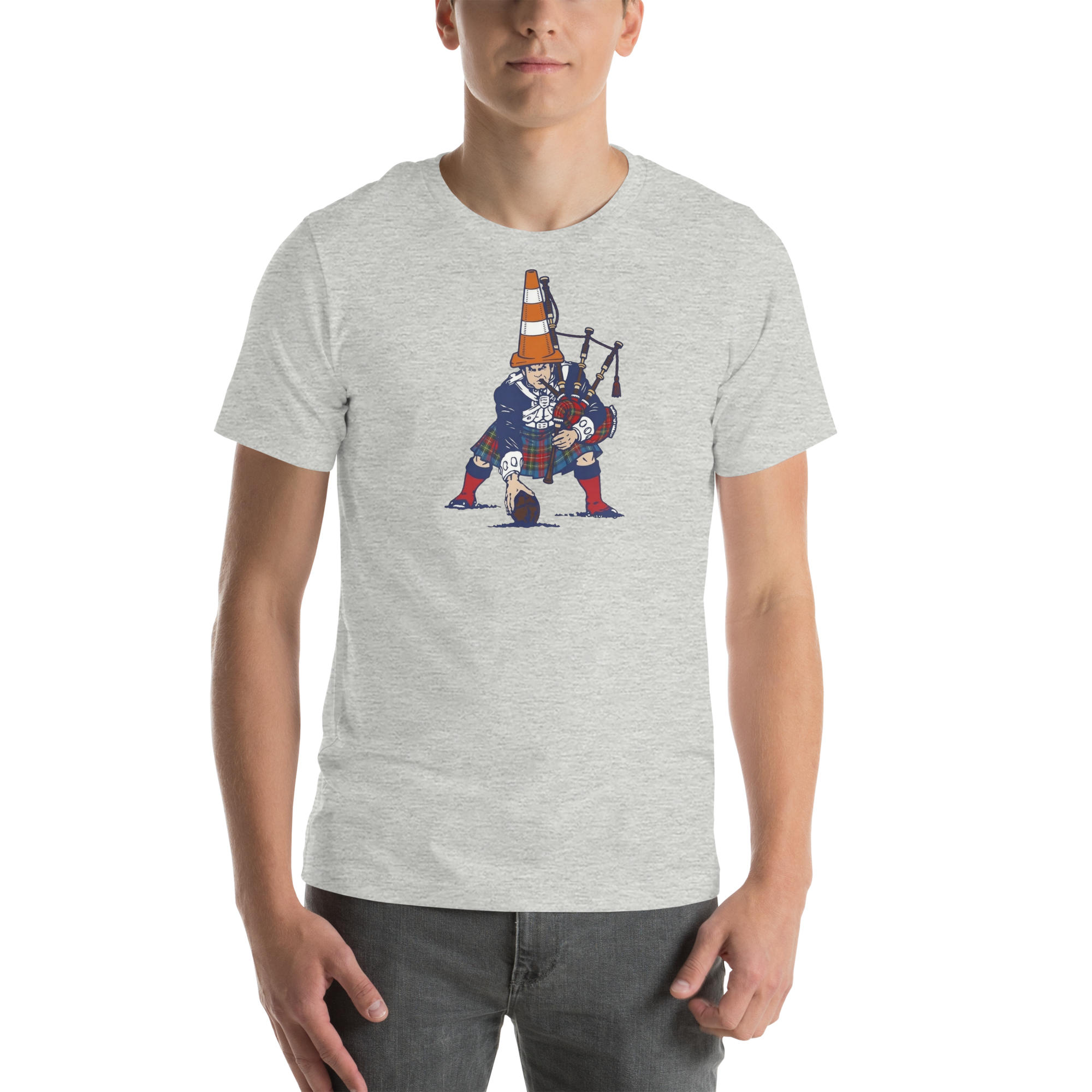 Bagpipes & Traffic Cone Pat T-Shirt